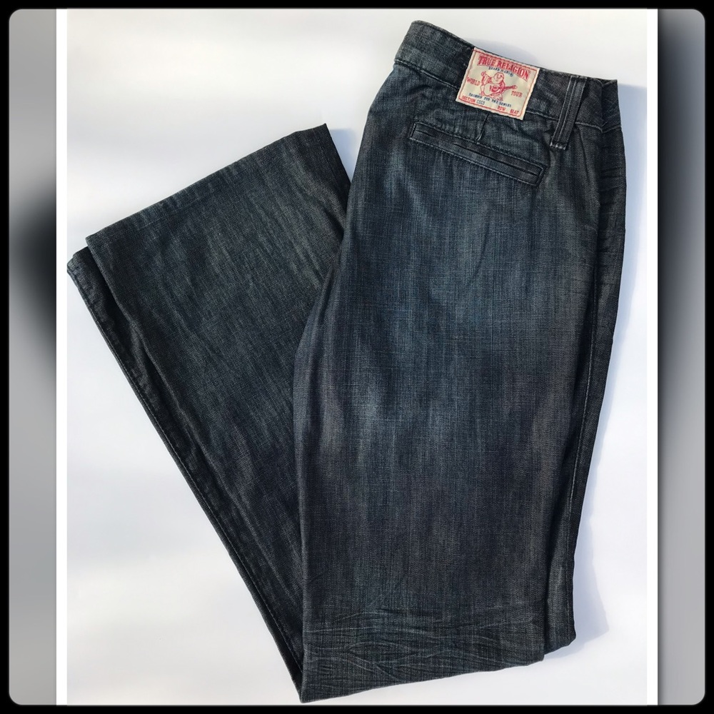 True Religion wide leg jeans 30